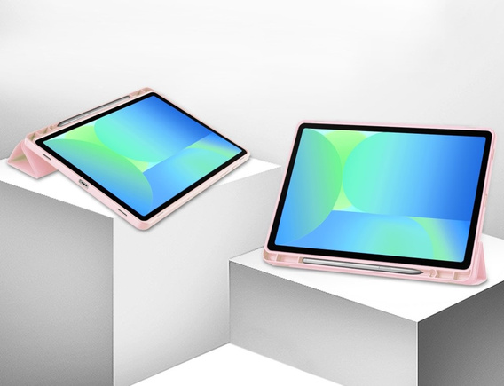 Θήκη για Samsung Galaxy Tab S10 FE+ Plus, Smartcase με χώρο για γραφίδα, ροζ
