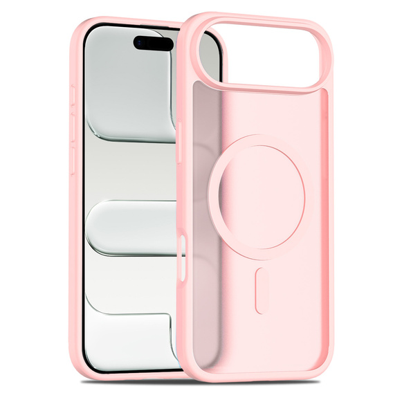 Θήκη Matt για iPhone Air, για MagSafe, ημιδιαφανές ροζ