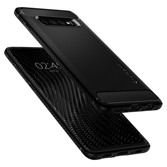 Θήκη Spigen για Samsung Galaxy S10, Rugged Armor, μαύρο