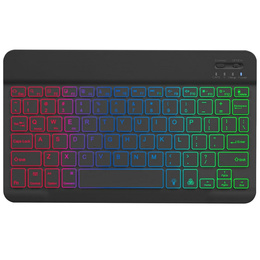 Θήκη + πληκτρολόγιο Apple iPad Pro 11" 5 gen. 2024, Leather Pen Slot TouchPad, μαύρη