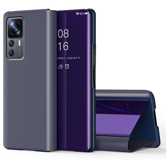 Θήκη για Xiaomi 12T / 12T Pro, Clear View, μωβ