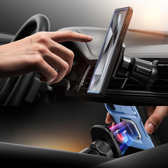 Θήκη για Samsung Galaxy S24 Ultra, Tongate MECH Series με βάση στήριξης, πράσινη