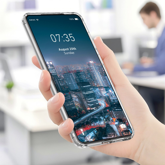 Θήκη για Samsung Galaxy S25 Edge, Fusion Hybrid, για MagSafe, διαφανής