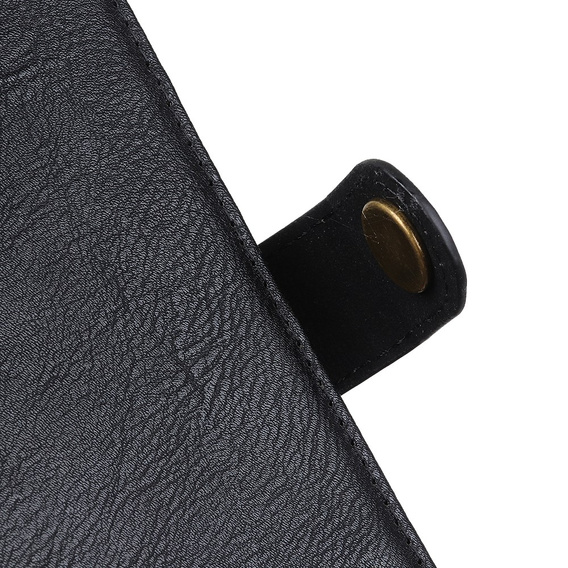 KHAZNEH θήκη RFID για Motorola G85 5G, Litchi Texture, μαύρη