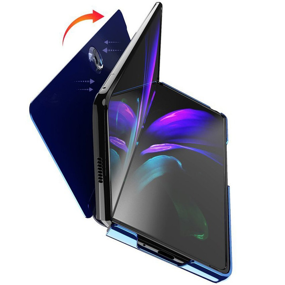 Θήκη για Samsung Galaxy Z Fold 2 5G, Clear View, μπλε