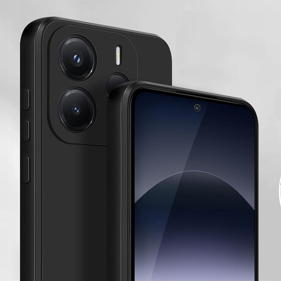Θήκη για Xiaomi Redmi Note 14 4G, Silicone Lite, μαύρη