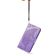 Θήκη με πτερύγιο για Motorola Edge 50 Neo / Motorola ThinkPhone 25, Butterfly, μωβ