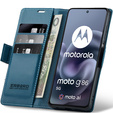 ERBORD Γυαλιστερό πορτοφόλι Litchi με πτερύγιο για Motorola Moto G86 5G / G86 Power 5G