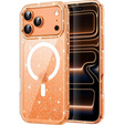 Θήκη για iPhone 17 Pro Max, για MagSafe, αστραφτερό - διάφανο