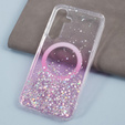 θήκη για Samsung Galaxy S24, Glittery, για MagSafe, ροζ