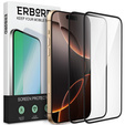 2x Υβριδικό γυαλί ERBORD Ceramic για iPhone 17 Pro/17/16 Pro