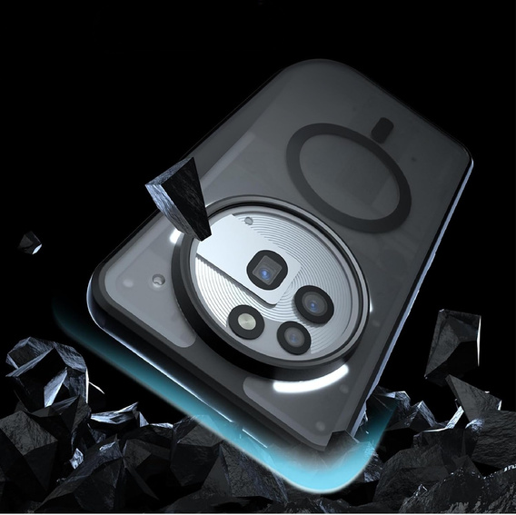 Θήκη για Nothing Phone 3A Pro, για MagSafe, ERBORD Μatt Case, μαύρη