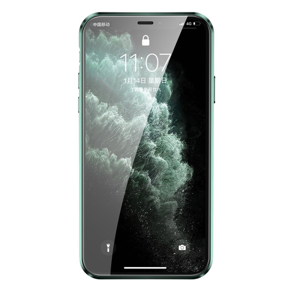θήκη για το iPhone 11 Pro, Magnetic Dual Glass, πράσινη