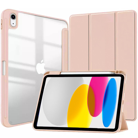 Θήκη για iPad 10.9 2022 10 Gen, Smartcase Hybrid, με χώρο για γραφίδα, ροζ
