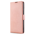 Θήκη με πτερύγιο για Xiaomi 12 Pro, Wallet, ροζ rose gold