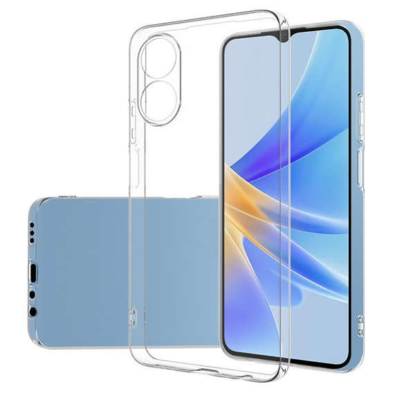 Λεπτή θήκη για Oppo A17, Slim, διαφανής
