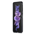 θήκη CASEME για Samsung Galaxy Z Flip 3, Waxy Textured, μαύρη