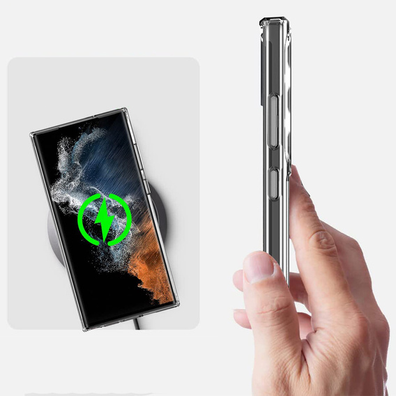 Θήκη για Samsung Galaxy S23 Ultra, Fusion Hybrid, διαφανής