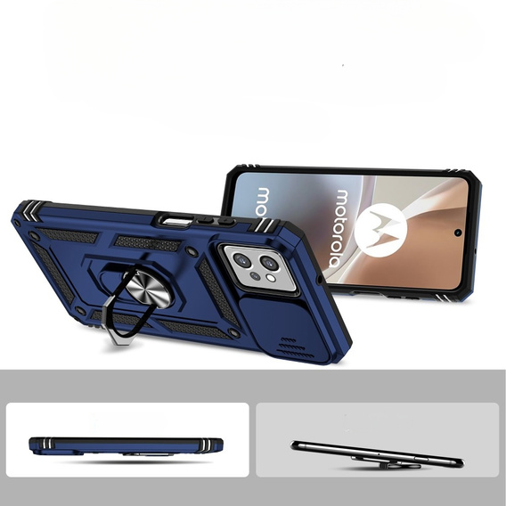 Θήκη για Motorola Moto G32, CamShield Slide, μπλε