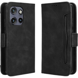 Θήκη με πτερύγιο για Motorola Edge 50 Neo / Motorola ThinkPhone 25, Card Slot, μαύρη