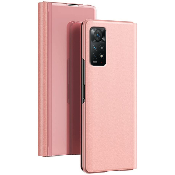 Θήκη για Xiaomi Redmi Note 11 Pro 4G / 5G, Clear View, ροζ rose gold