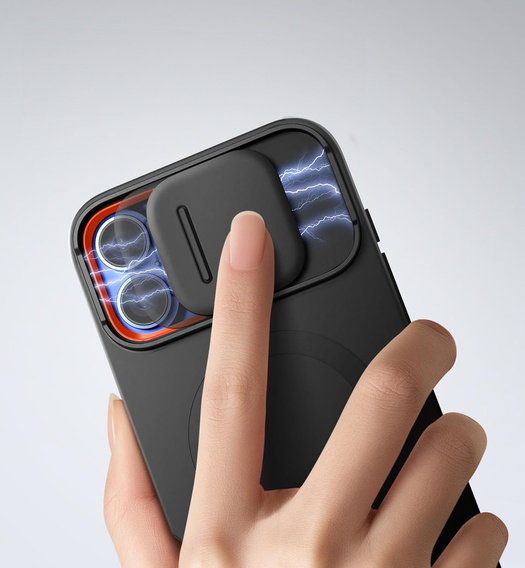 Θήκη για iPhone 12 / 12 Pro, Suritch Shockproof, για MagSafe, μαύρη