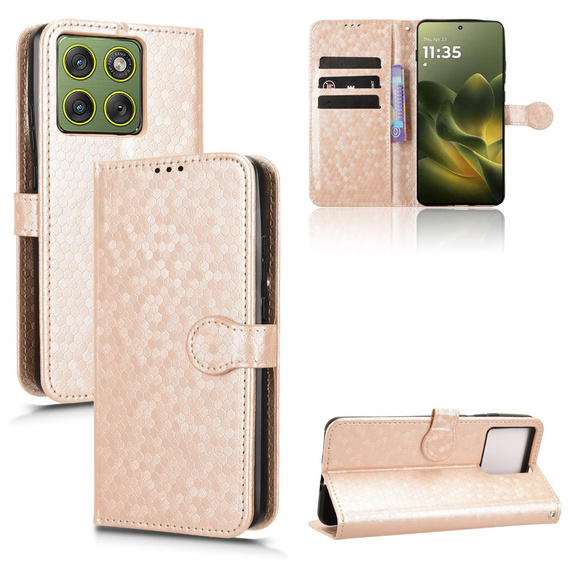 Θήκη με πτυσσόμενο κάλυμμα Wallet Rhombus για Motorola Edge 70