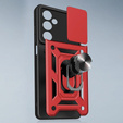Θήκη για Samsung Galaxy S25 FE, CamShield Slide, κόκκινη