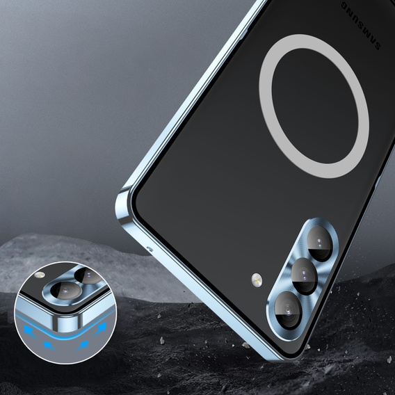 θήκη προστασίας κάμερας για το Samsung Galaxy S24+ Plus, CamShield MagSafe, διαφανής / μπλε