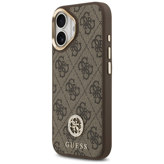 GUESS 4G Strass Logo θήκη για MagSafe με λουράκι για iPhone 17