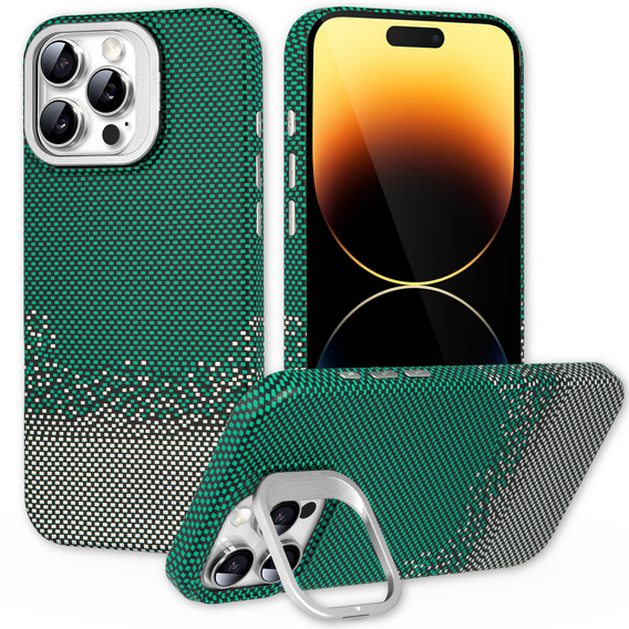 Θήκη για iPhone 14 Pro Max, Πλαίσιο Kickstand, για MagSafe, Sand Green