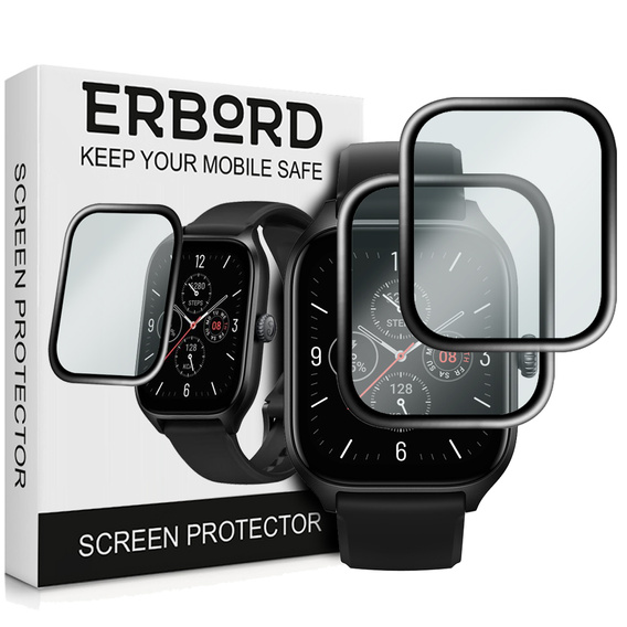 2x υβριδικό γυαλί ERBORD για Amazfit GTS 4