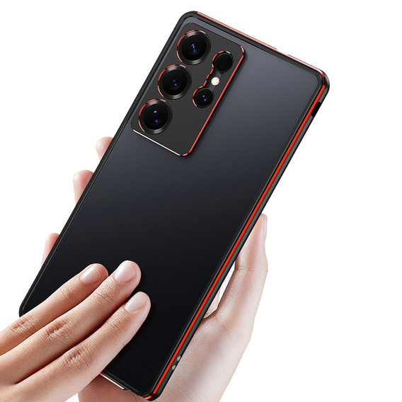 Θήκη LUPHIE για Samsung Galaxy S25 Ultra, Armor Bumper, μαύρη