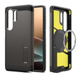 θήκη Spigen για Samsung Galaxy S25 Ultra, Tough Armor Mag Mag MagSafe, γκρι + μετριασμένο γυαλί 9H