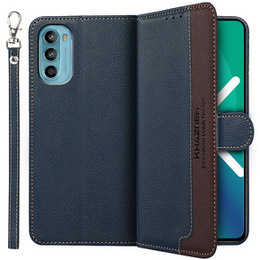 θήκη flip για το Motorola Moto G52 / G82 5G, KHAZNEH RFID, μπλε
