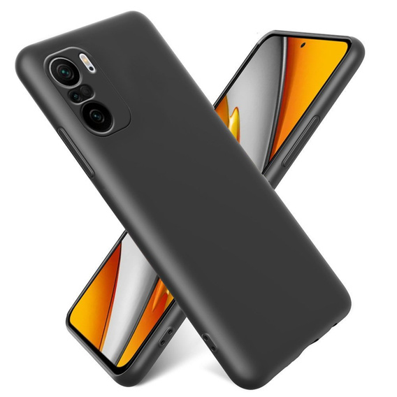 Θήκη για Xiaomi Mi 11i / POCO F3, Silicone Lite, μαύρη
