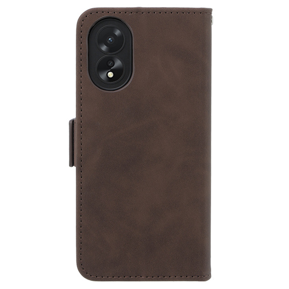 Θήκη με πτερύγιο για Oppo A38 4G / Oppo A18 4G, Card Slot, καφέ