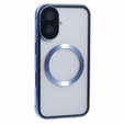Μαγνητική θήκη MagSafe Dual Glass για iPhone 16, μπλε