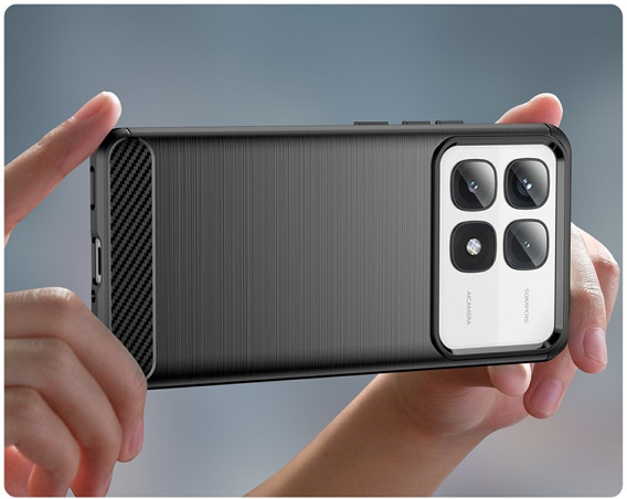 Θήκη για Xiaomi 14T, Carbon, μαύρη