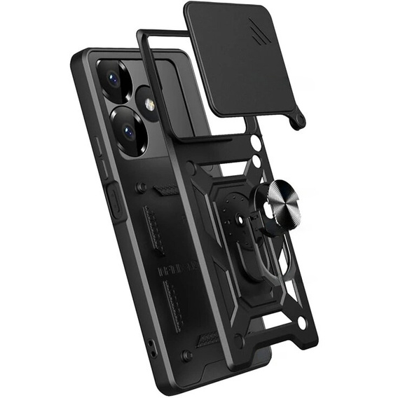 Θήκη για Realme GT 6 / 6T, CamShield Slide, μαύρη