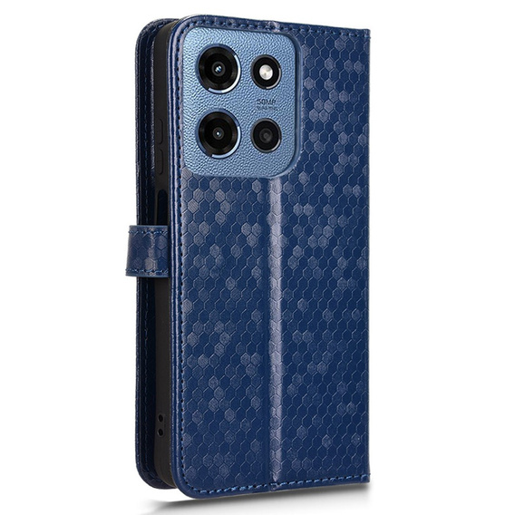 θήκη πτερύγιο για Motorola Moto G86 Power 5G, Wallet Rhombus, μπλε