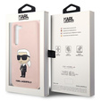 Karl Lagerfeld Θήκη για Samsung Galaxy S23+ Plus, Silicone Ikonik, ροζ