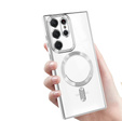 Θήκη για Samsung Galaxy S23 Ultra, MagSafe Hybrid, ασημένια