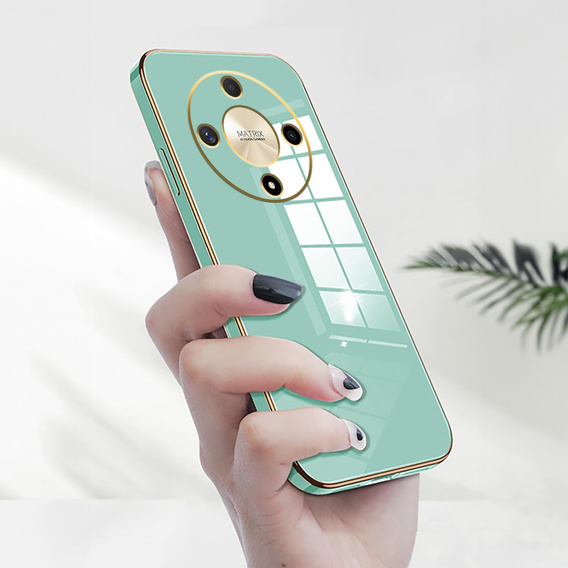 Θήκη για Honor Magic 6 Lite 5G, Glamour CamShield, μέντας