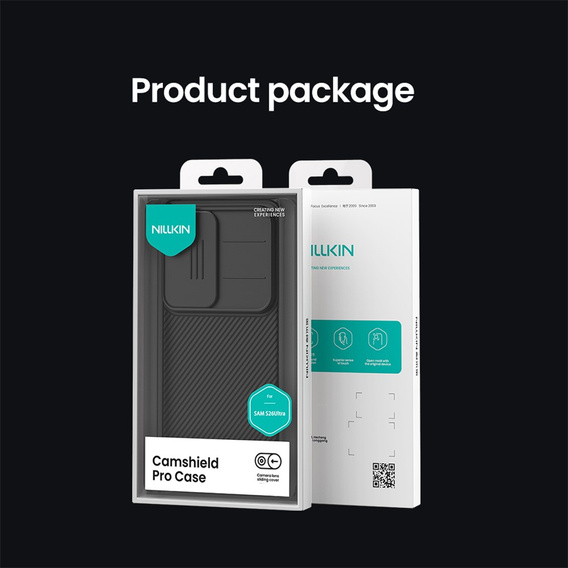 Θήκη NILLKIN Camshield Pro με προστατευτικό κάλυμμα κάμερας για Samsung Galaxy S26 Ultra, μαύρη