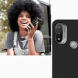 Θήκη για Motorola Moto E40/E30/E20, Silicone Lite, μαύρη