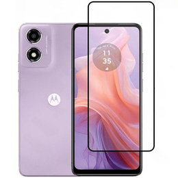 Μετριασμένο γυαλί 3D για Motorola Moto E14, μαύρο πλαίσιο