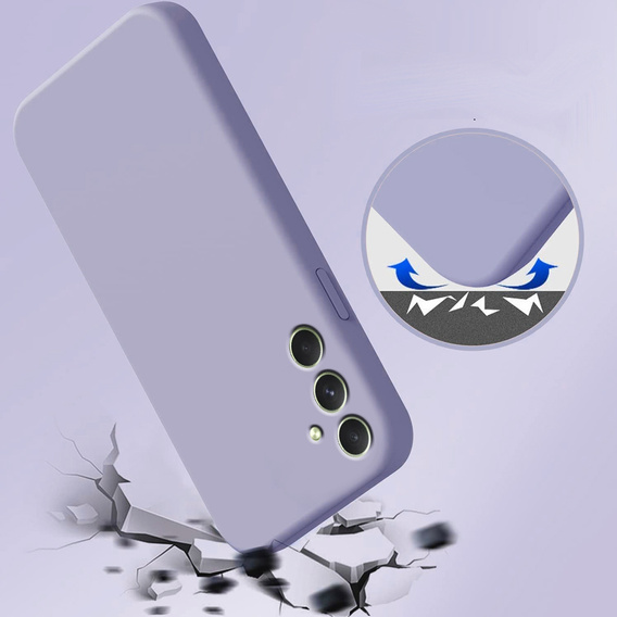 Θήκη για Samsung Galaxy A34 5G, Silicone Lite, μωβ