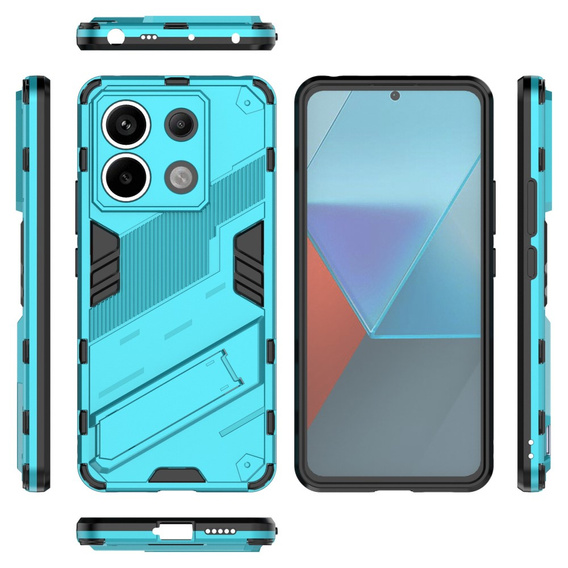 Θήκη για Xiaomi Redmi Note 13 Pro 5G, Military kickstand, μπλε