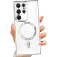 Θήκη για Samsung Galaxy S23 Ultra, MagSafe Hybrid, ασημένια